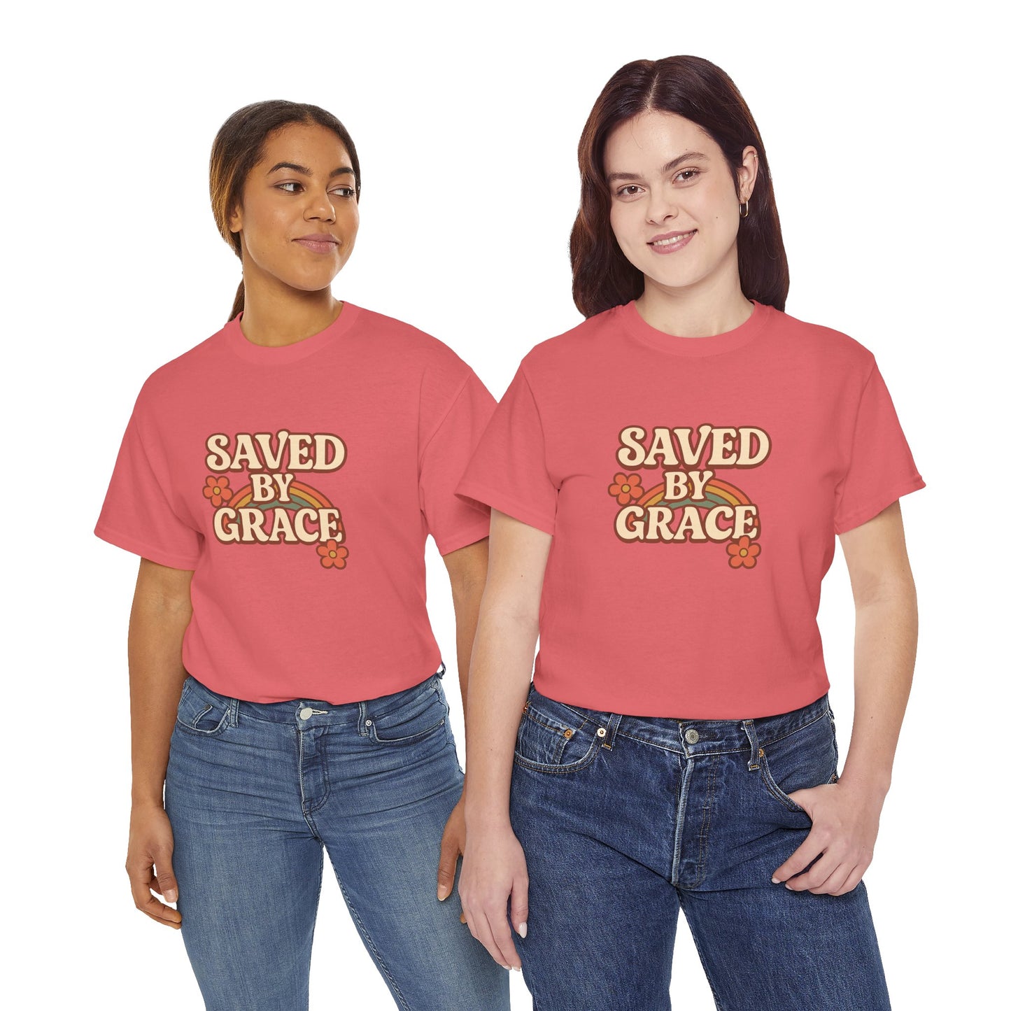 Saved By Grace Vintage Floral Tee