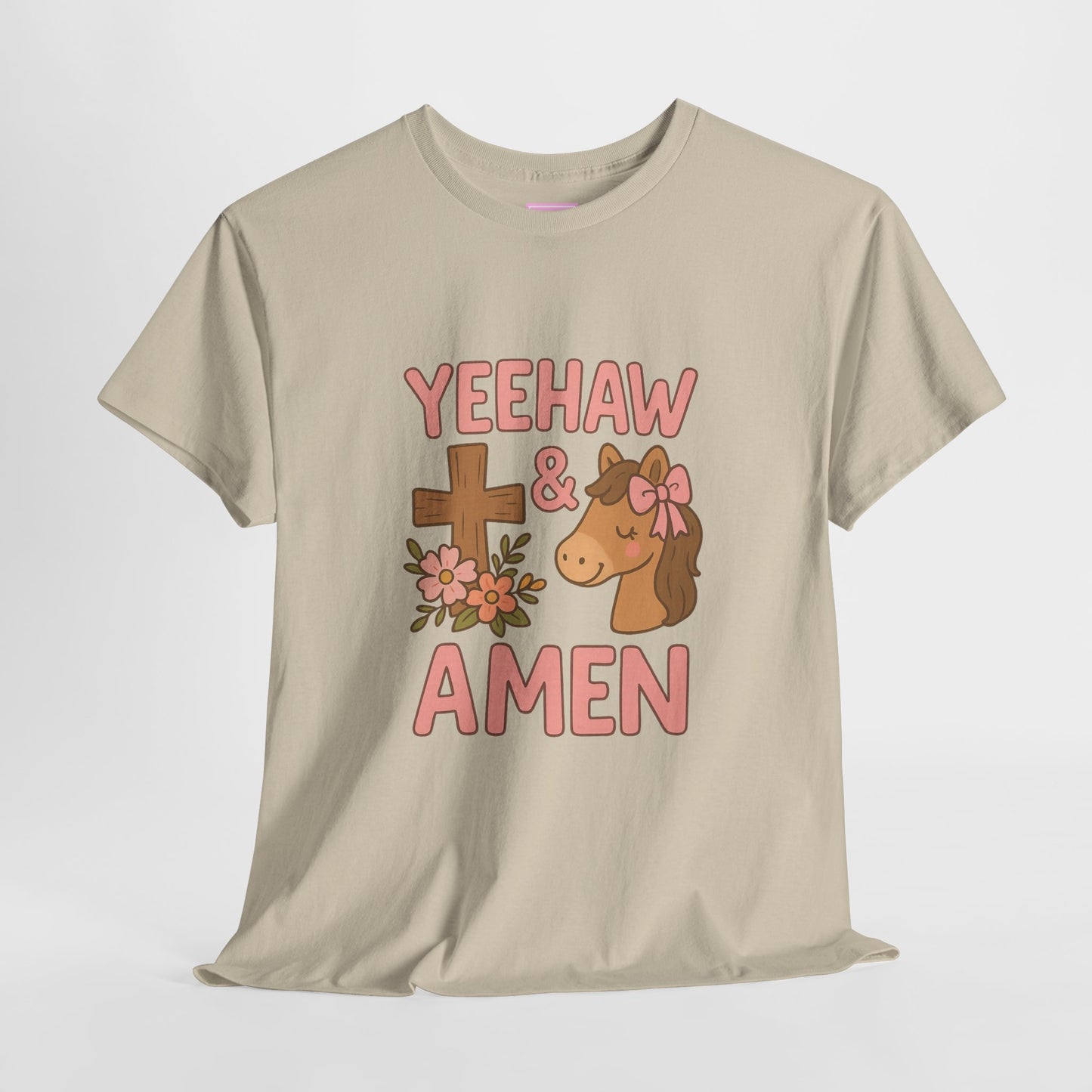 Yeehaw & Amen Horse Cross Tee