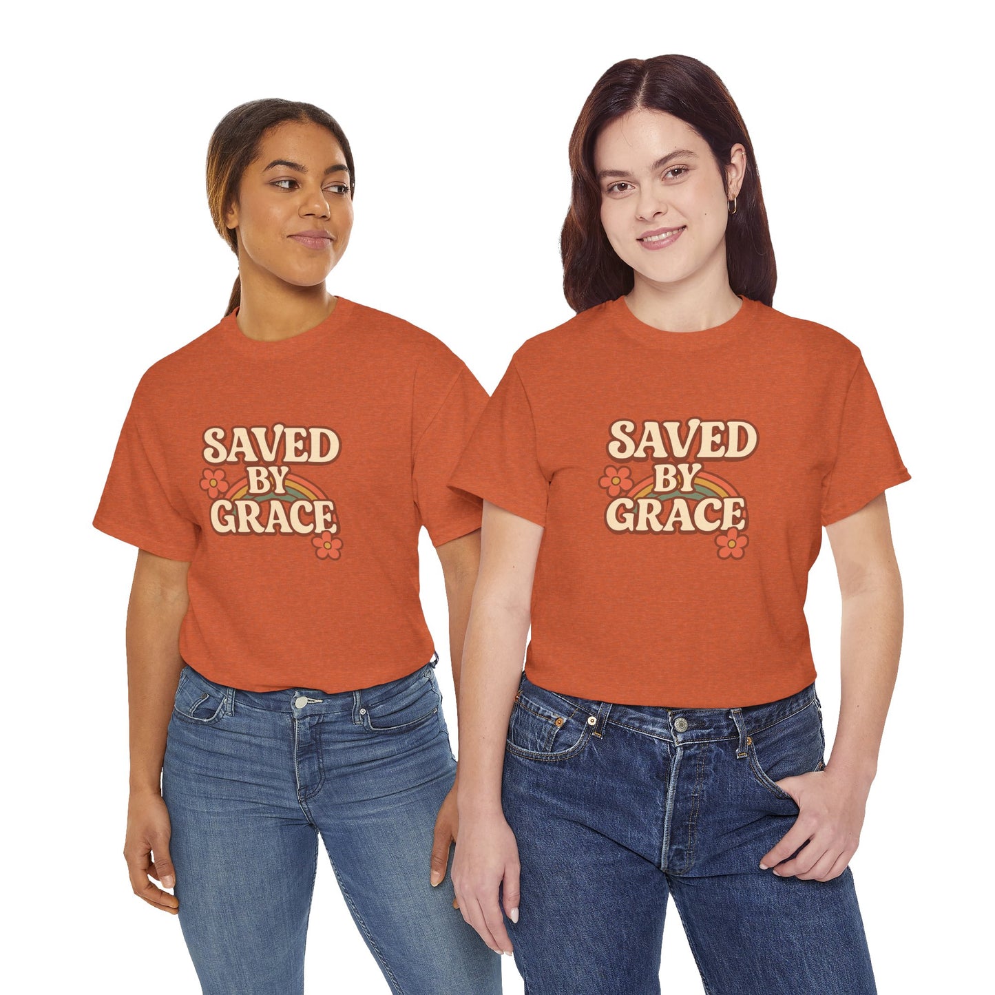Saved By Grace Vintage Floral Tee