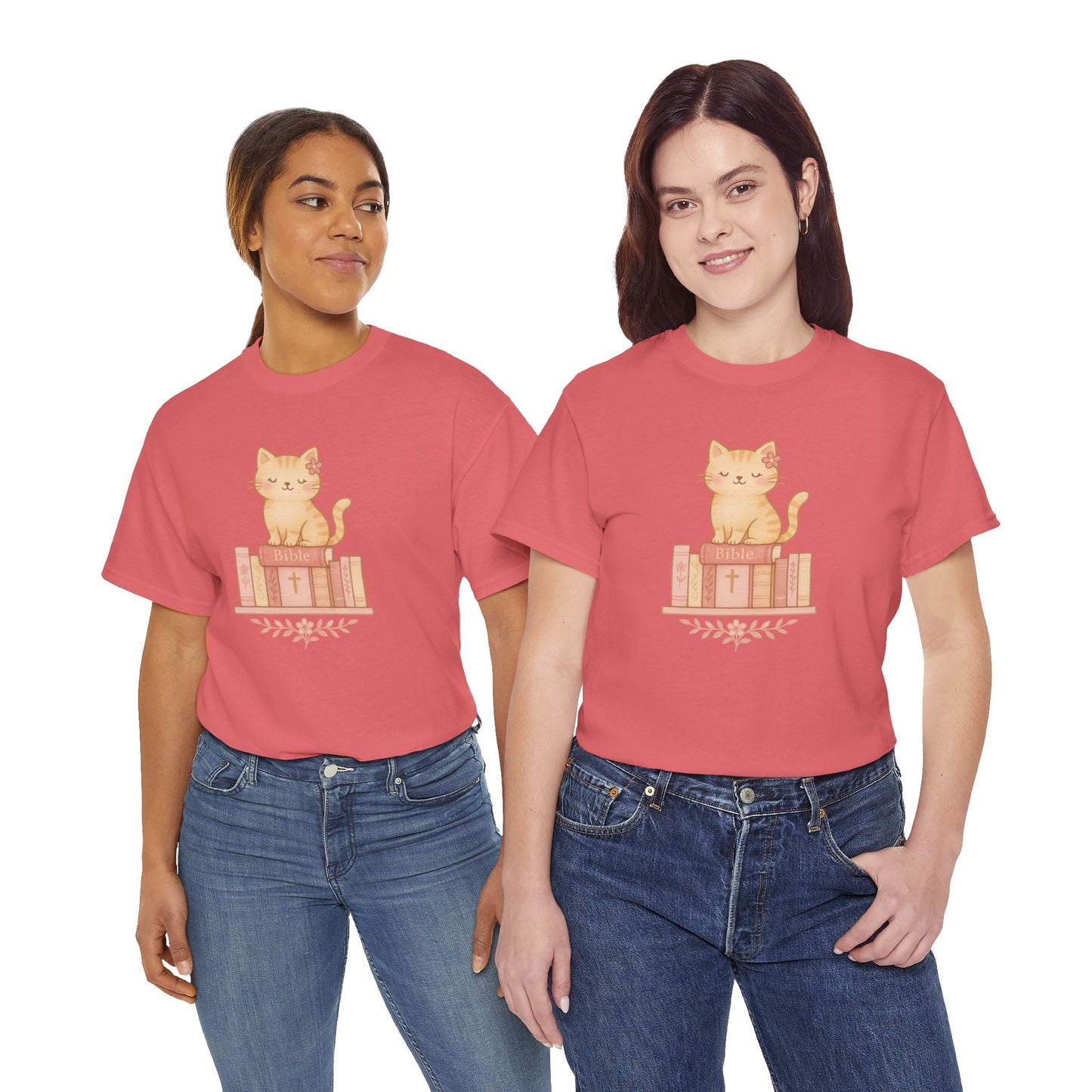 Cute Cat & Bible Lover Tee