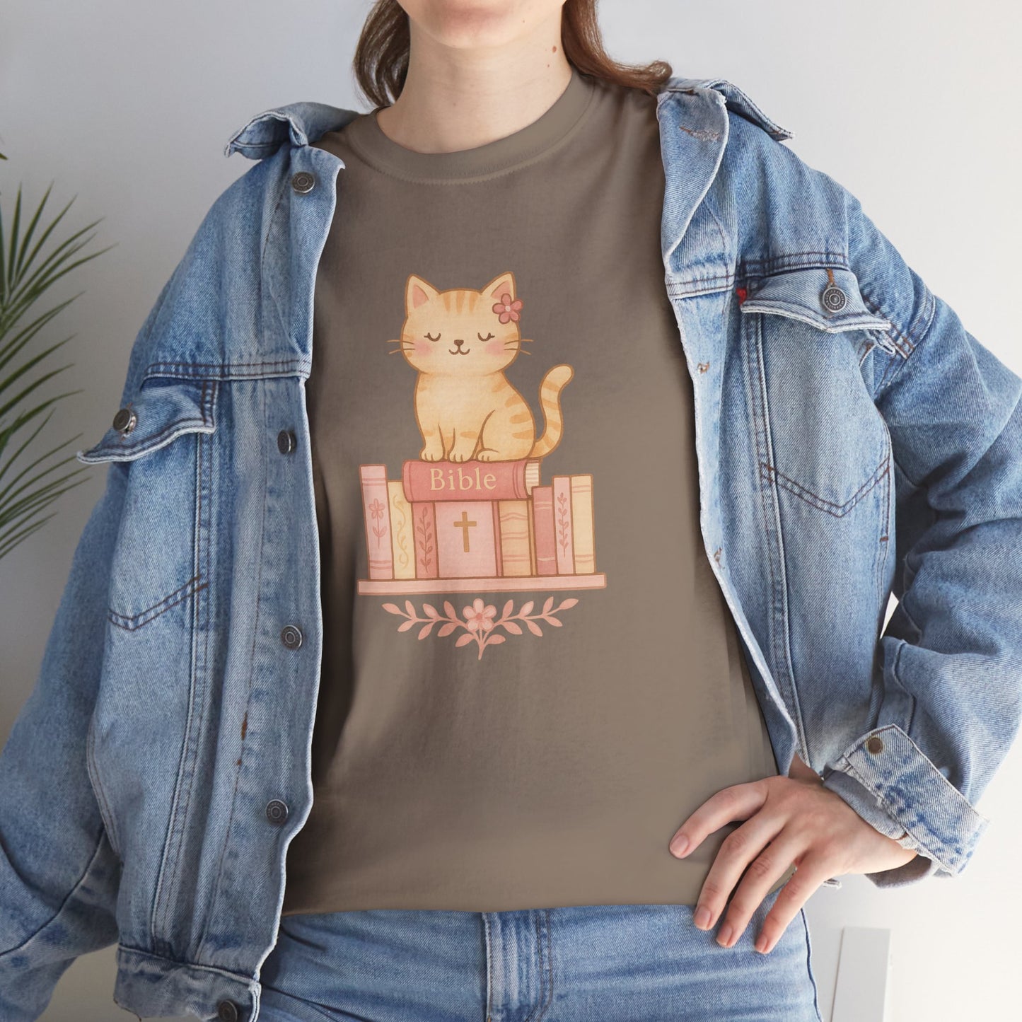 Cute Cat & Bible Lover Tee