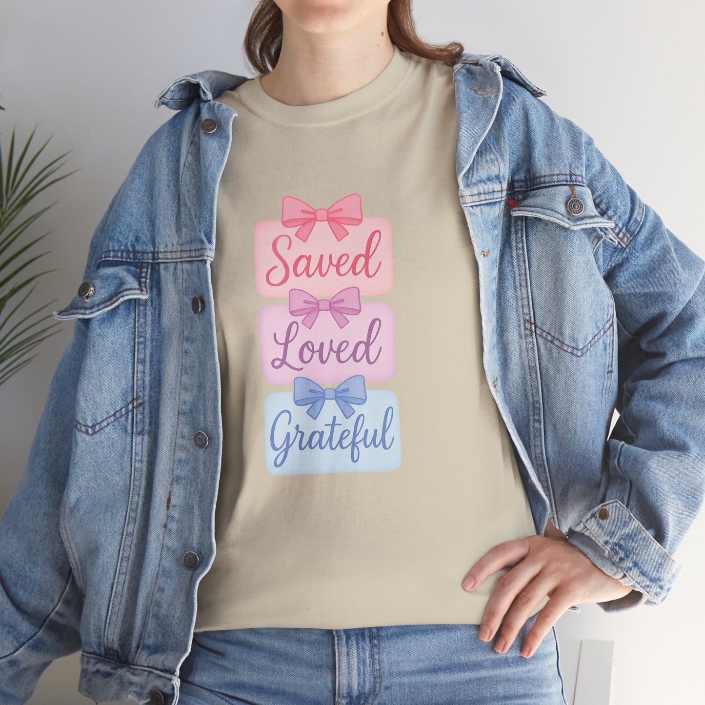 Saved Loved Grateful Tee