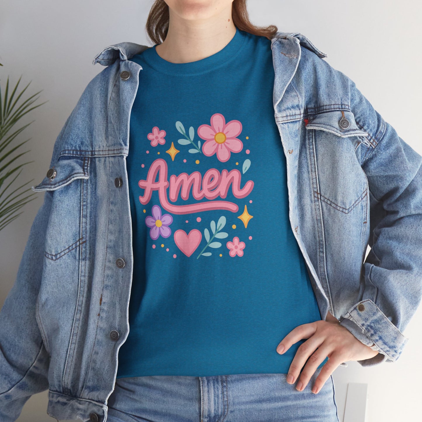 Amen Floral Star Tee