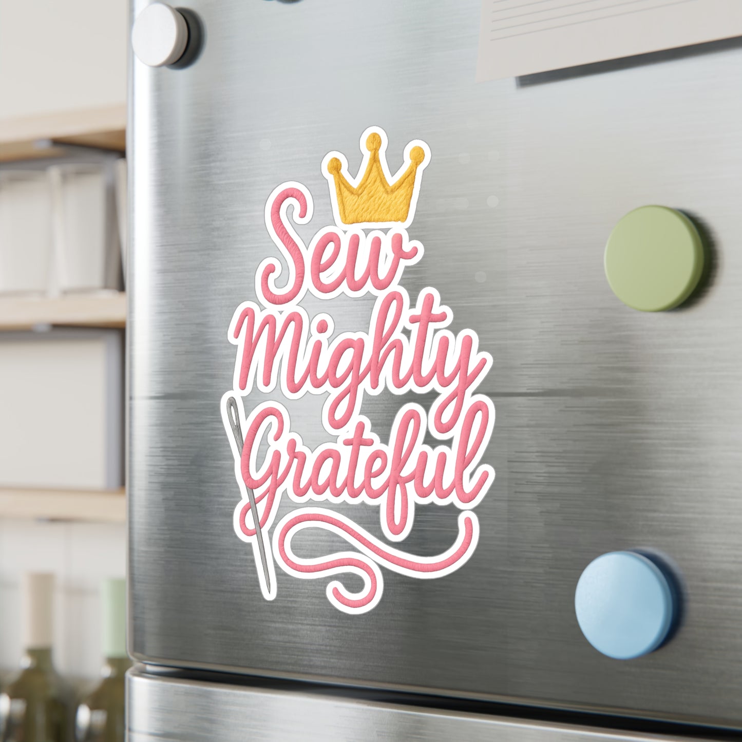 Sew Mighty Grateful 1 Vinyl Decal