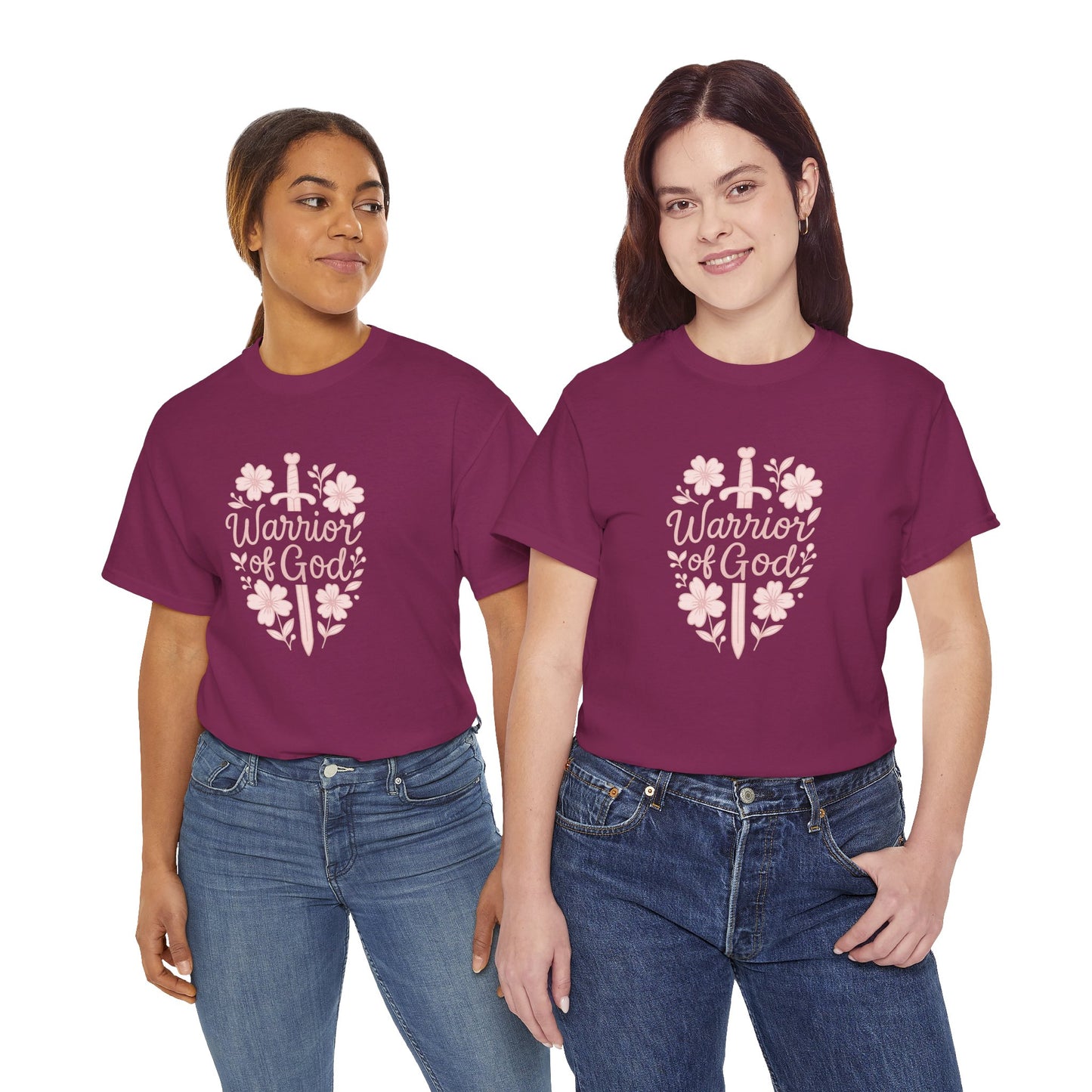Warrior of God Floral Sword Tee