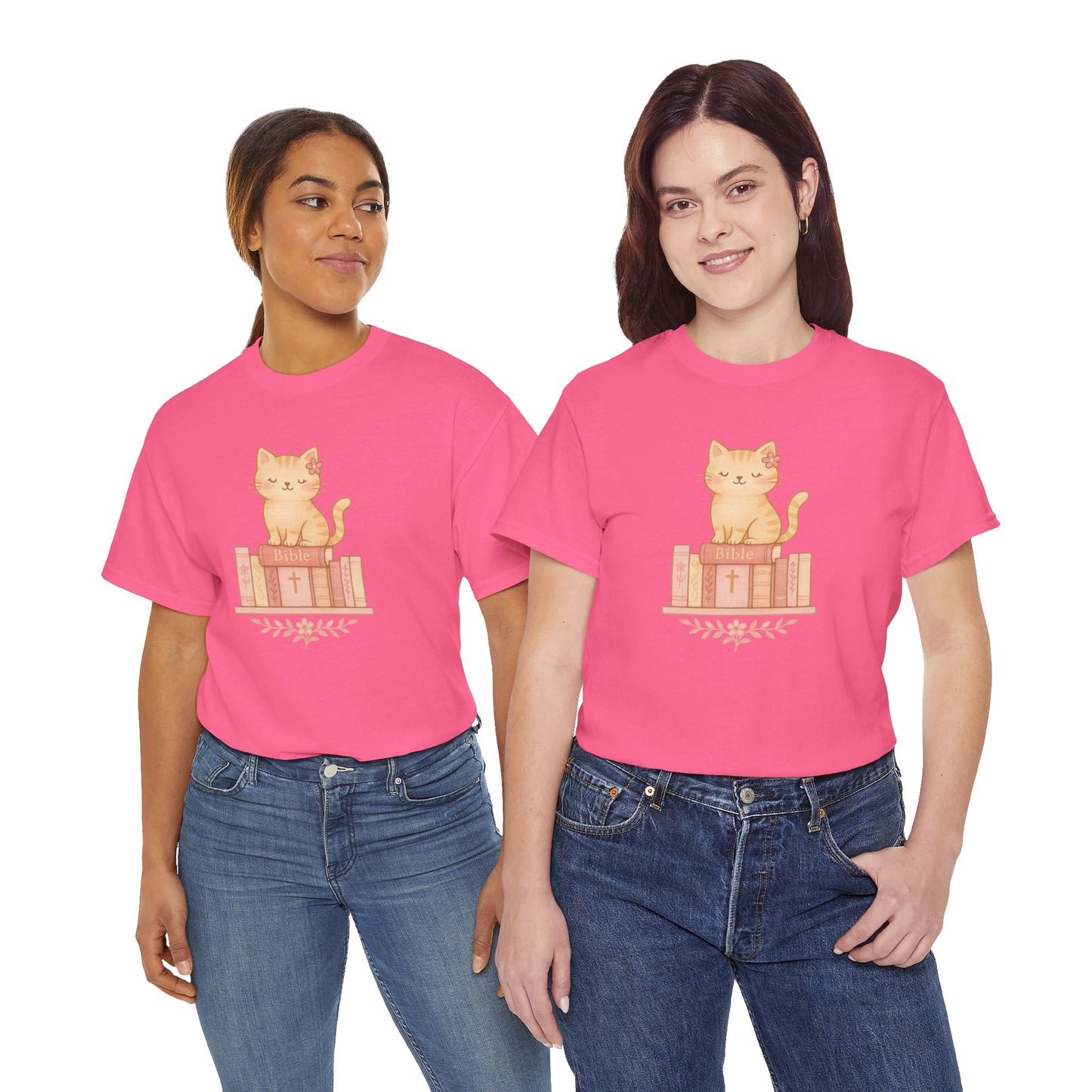 Cute Cat & Bible Lover Tee