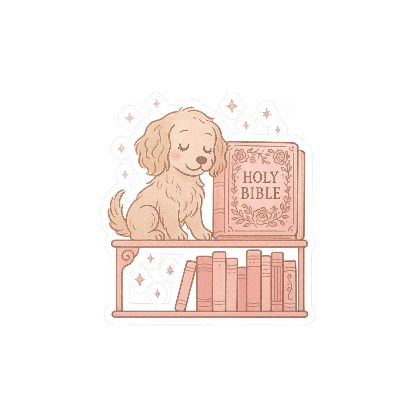 Faithful Pup Bible Vinyl Decal
