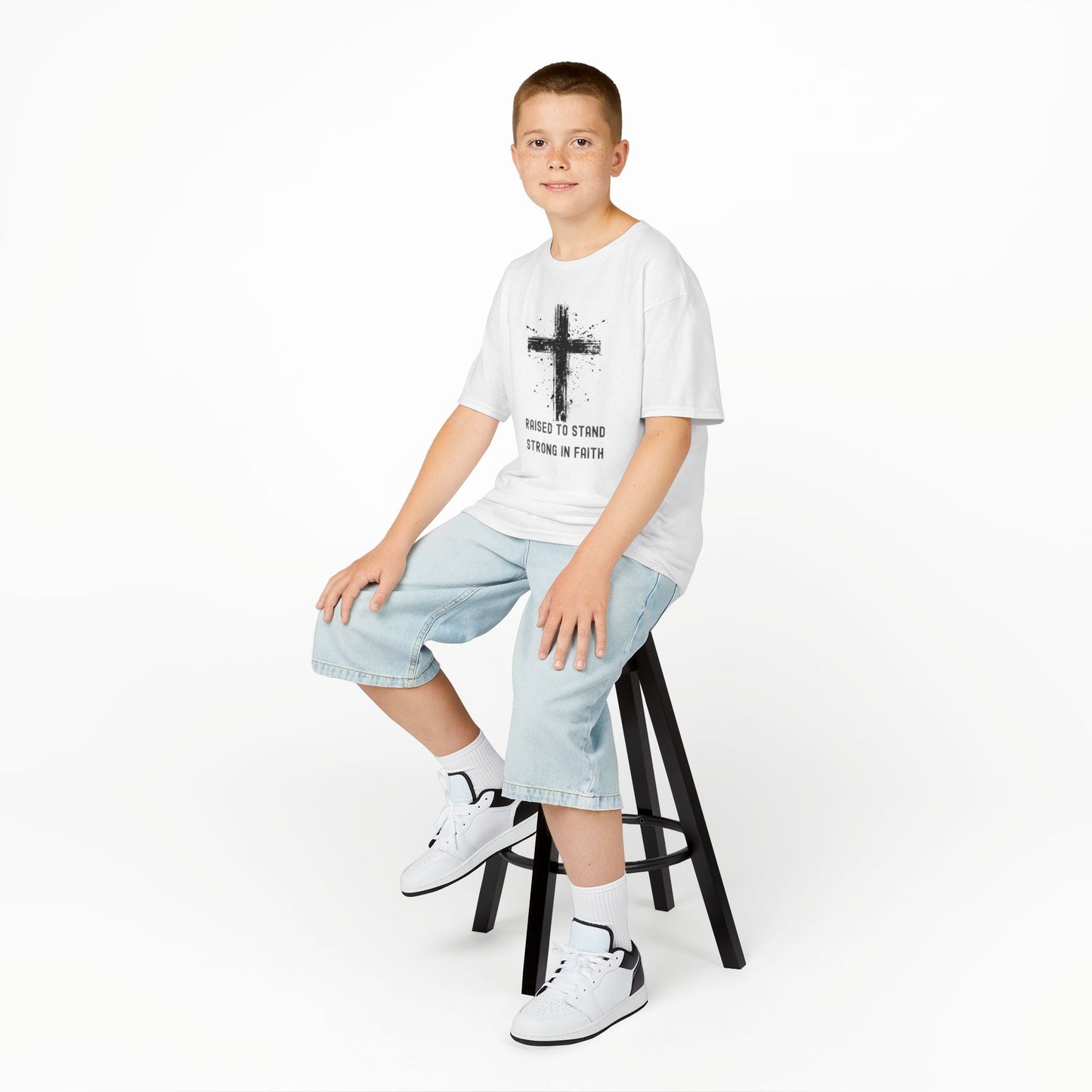 Raised to Stand Strong in Faith Tee