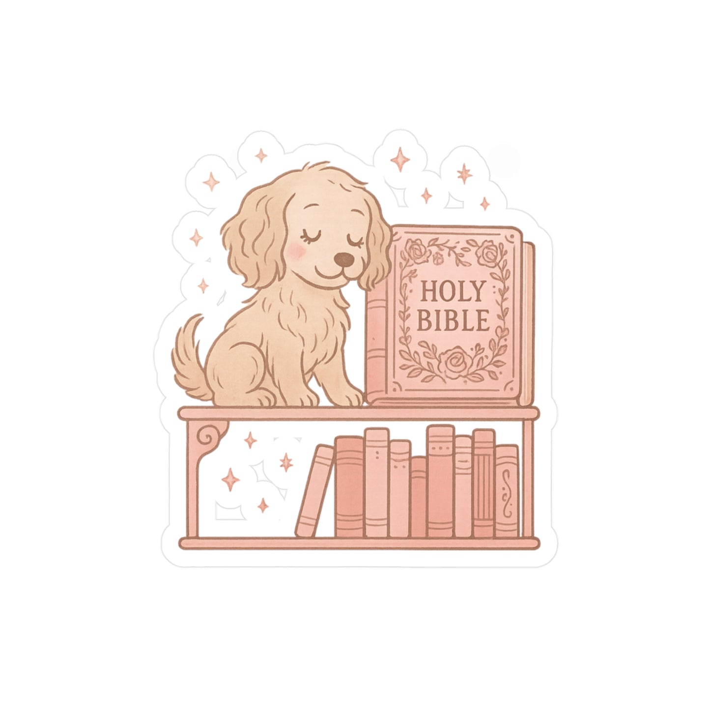 Faithful Pup Bible Vinyl Decal