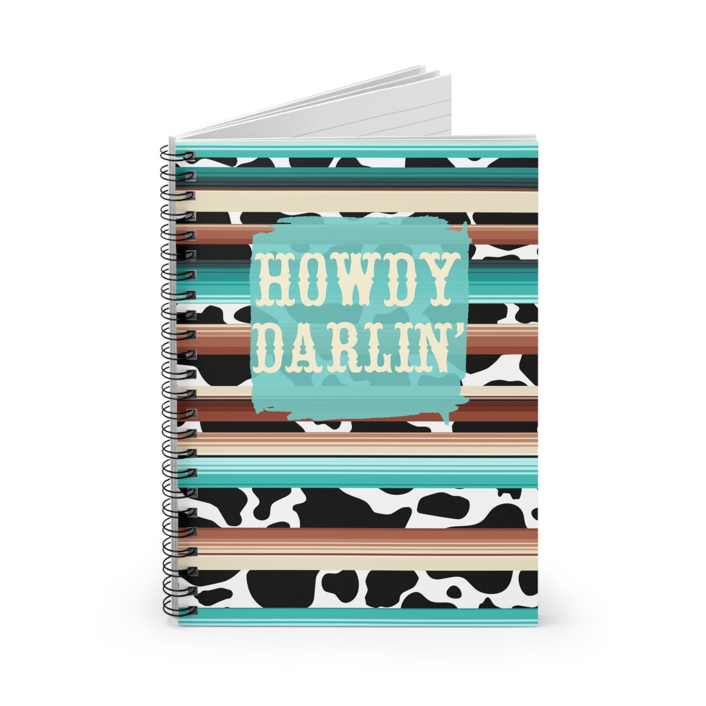 Western Howdy Darlin' Spiral Notebook - Ruled Line
