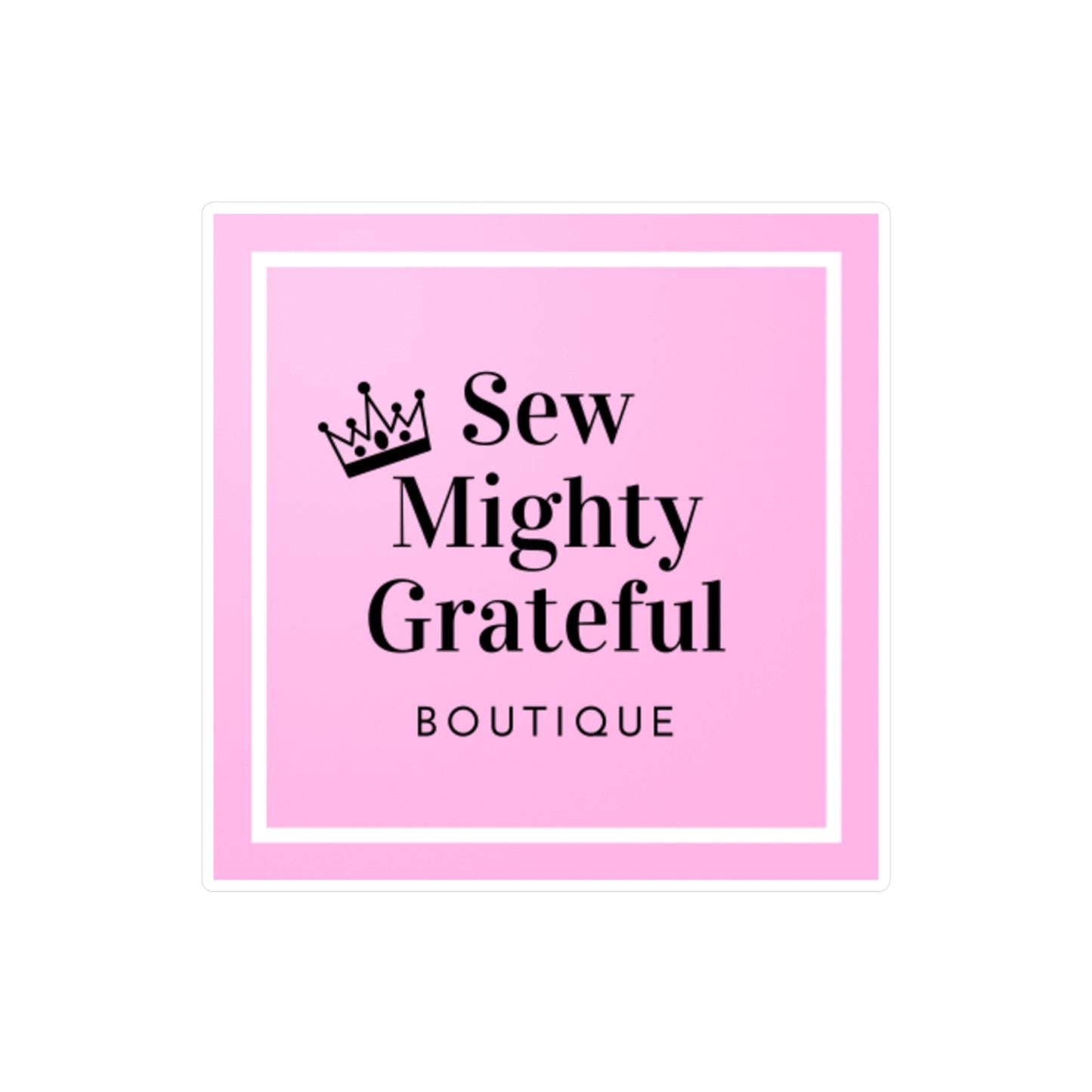 Sew Mighty Grateful Vinyl Decal