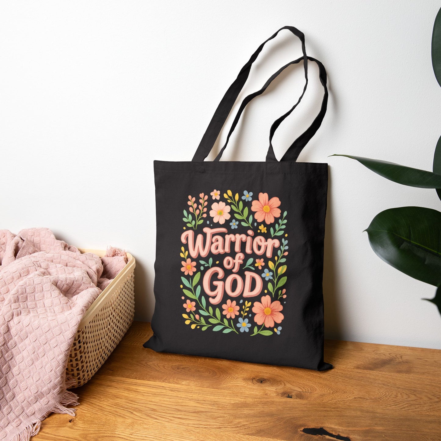 Warrior of God Cotton Tote Bag