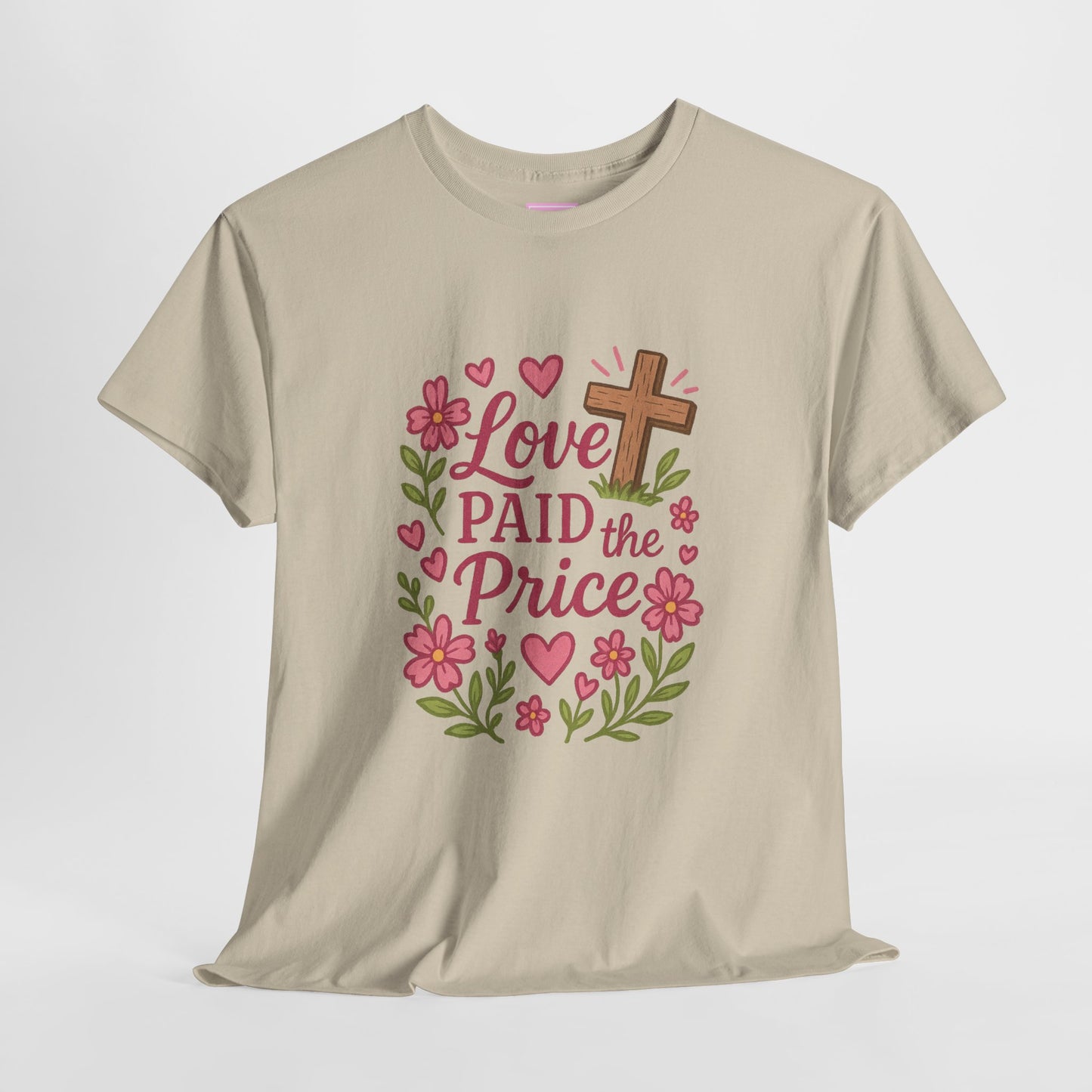 Love Paid the Price Floral Cross Tee