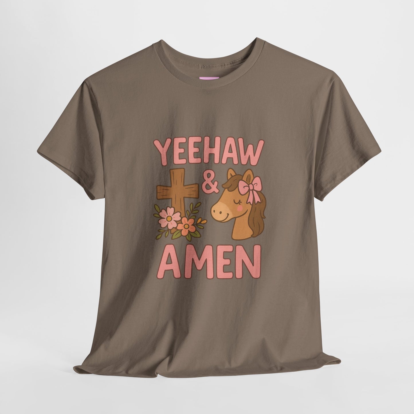 Yeehaw & Amen Horse Cross Tee