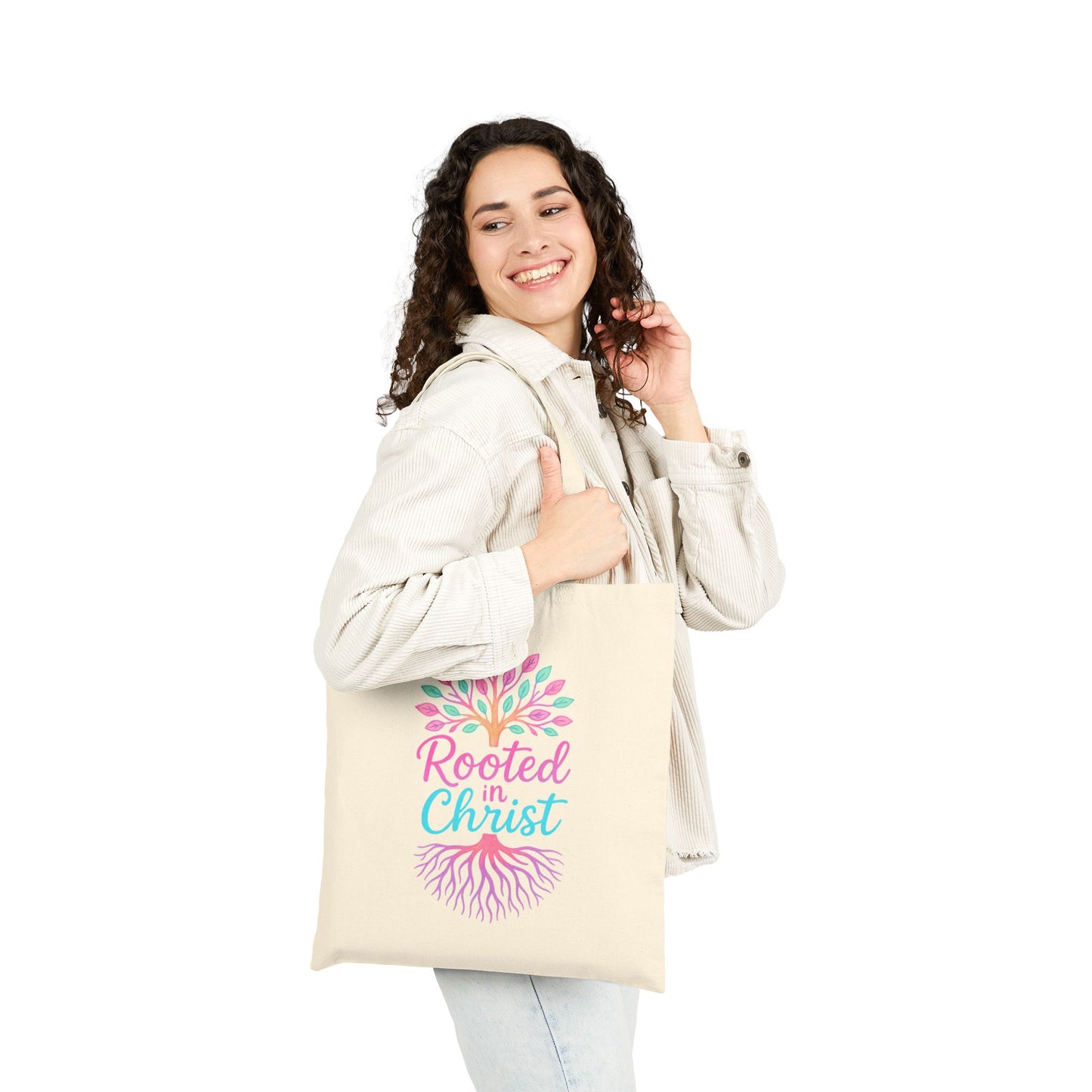 Rooted in Christ Tote Bag