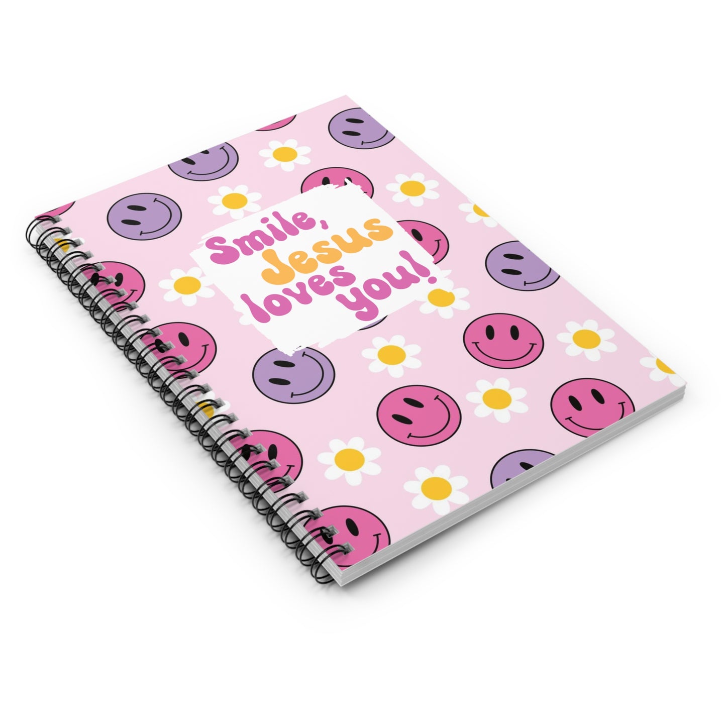 Smile, Jesus loves you! Spiral Notebook - Ruled Line