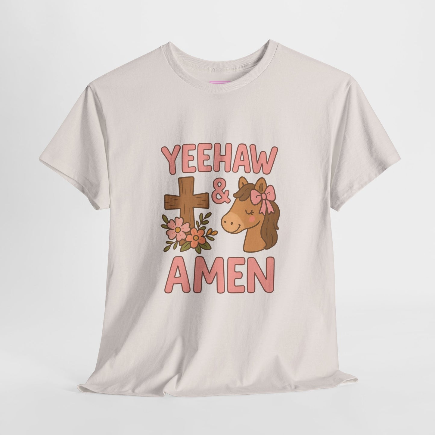 Yeehaw & Amen Horse Cross Tee
