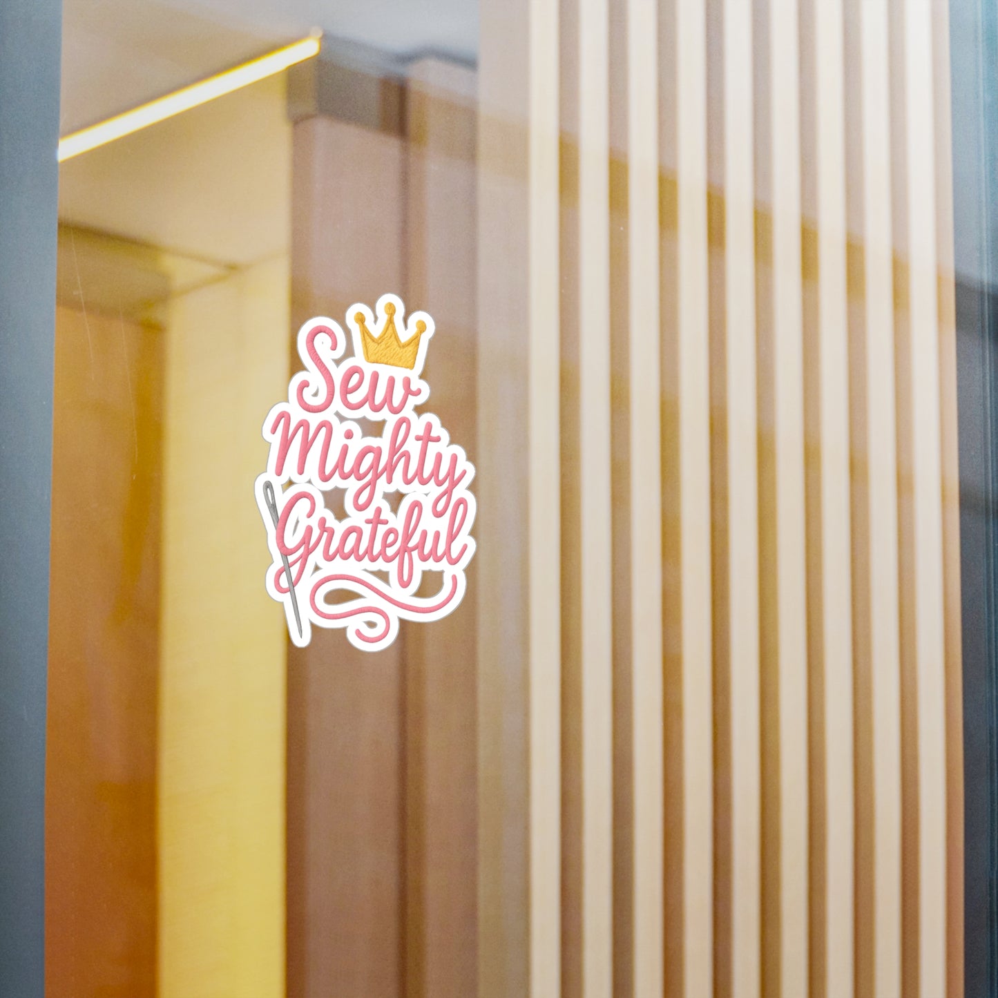 Sew Mighty Grateful 1 Vinyl Decal