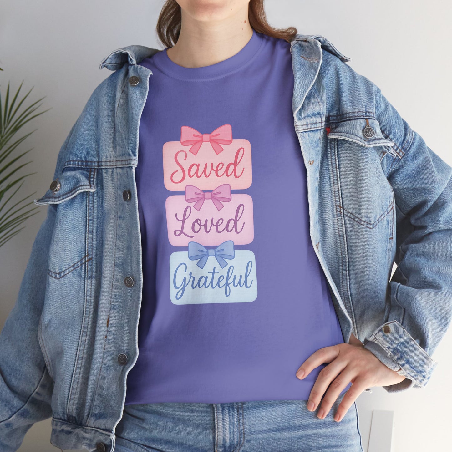 Saved Loved Grateful Tee