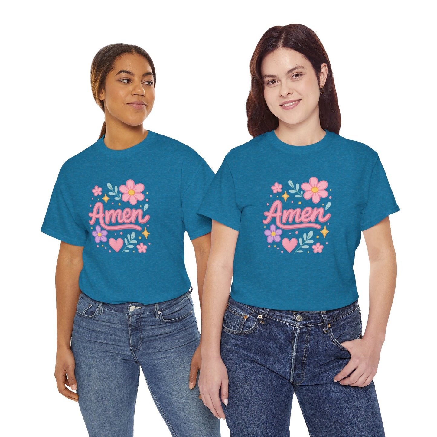 Amen Floral Star Tee