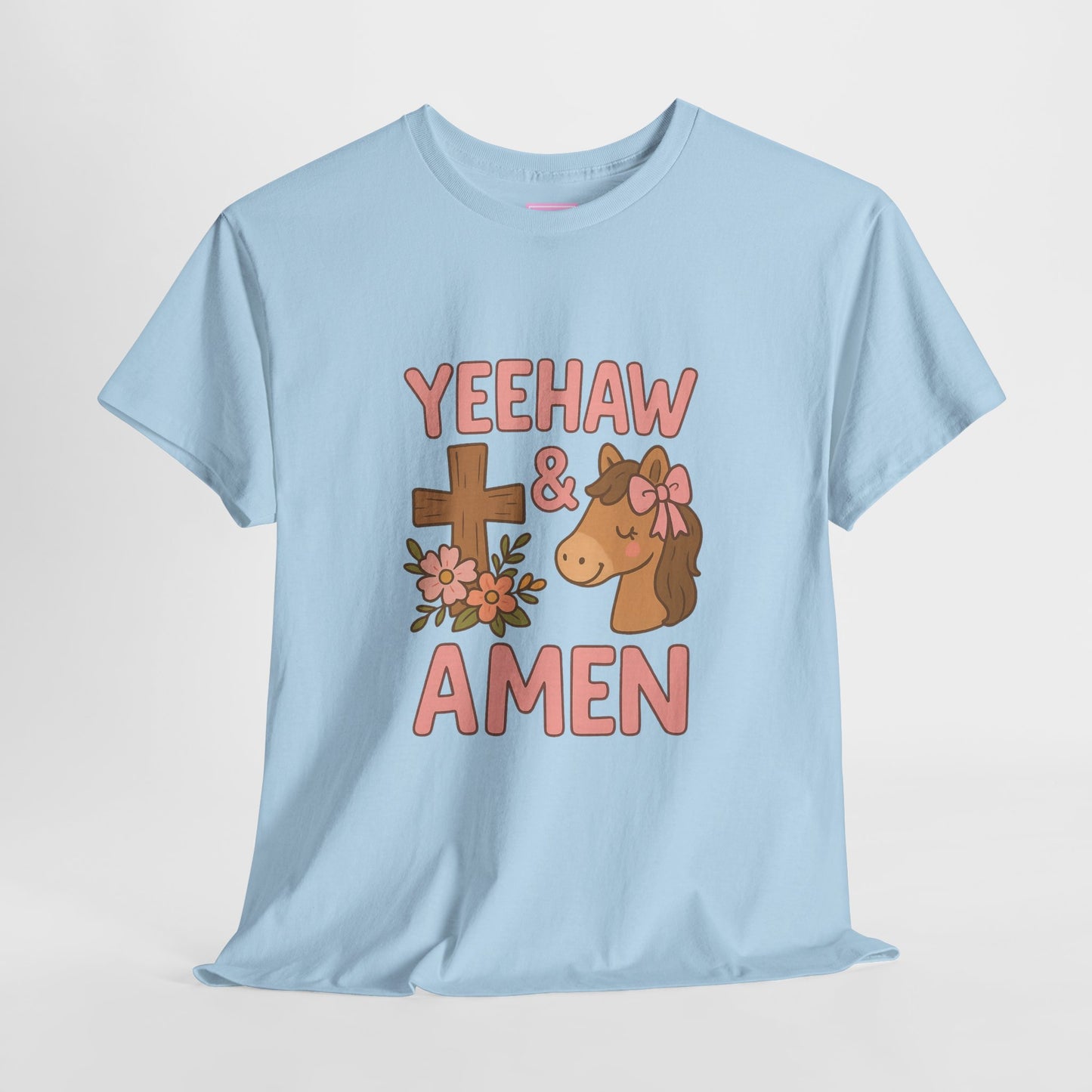 Yeehaw & Amen Horse Cross Tee