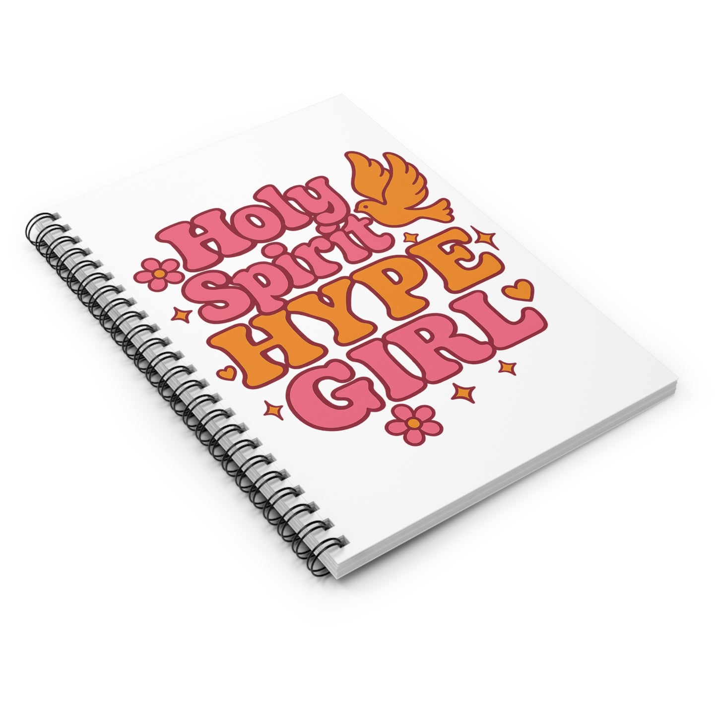 Holy Spirit Hype Girl Spiral Notebook