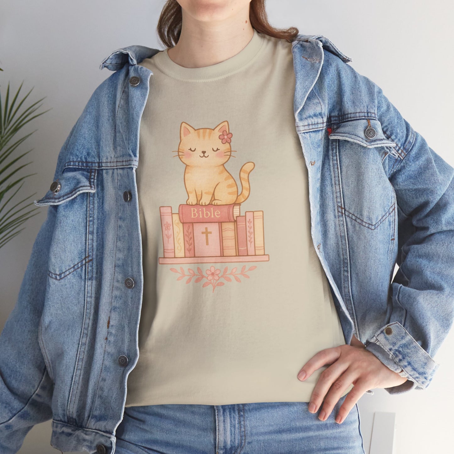 Cute Cat & Bible Lover Tee