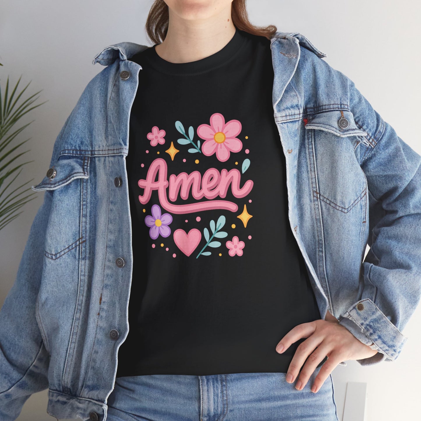 Amen Floral Star Tee