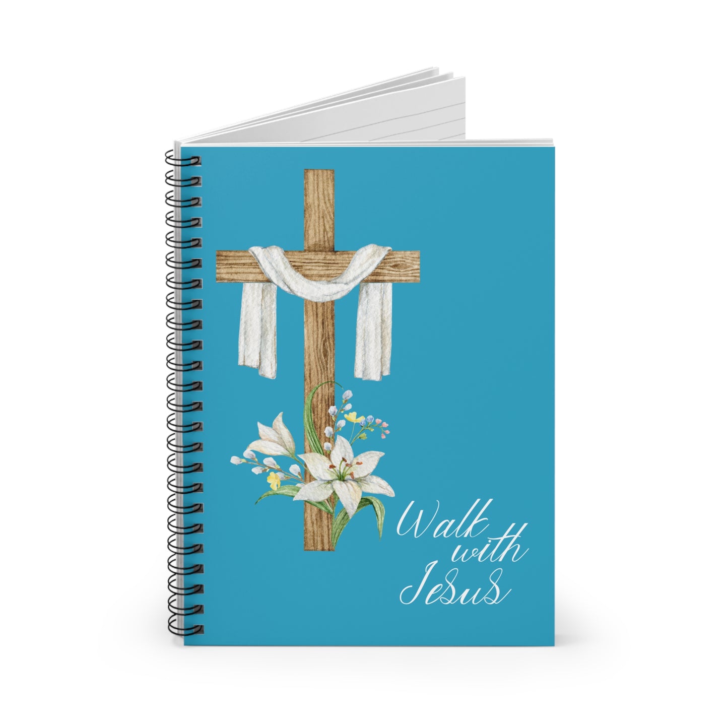 Walk with Jesus Spiral Notebook - Ruled Line