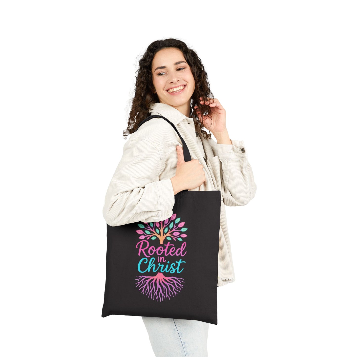 Rooted in Christ Tote Bag
