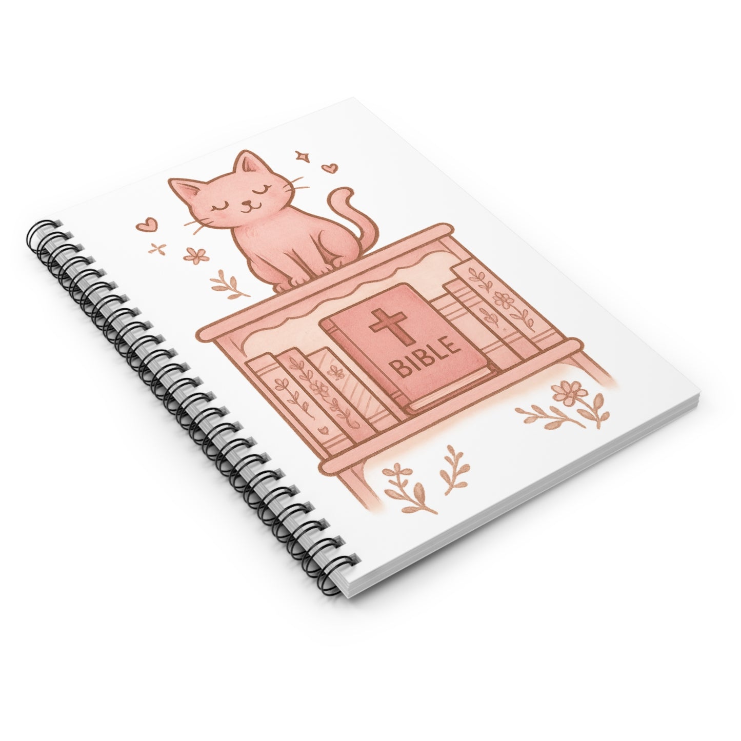 Cute Cat Bible Spiral Notebook