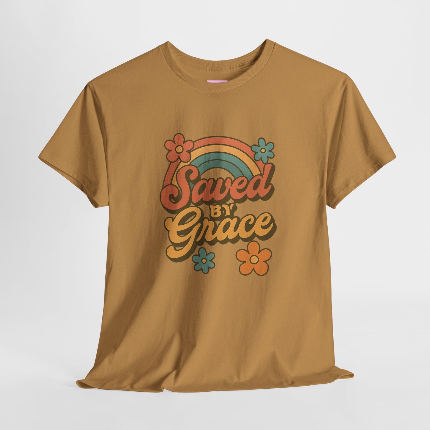 Saved by Grace Vintage Rainbow Tee