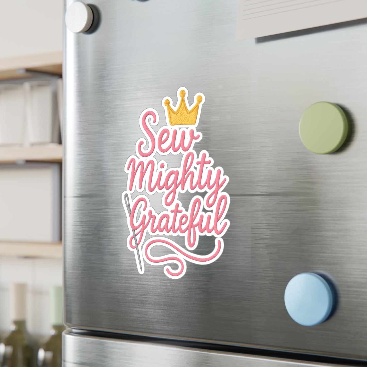 Sew Mighty Grateful 1 Vinyl Decal