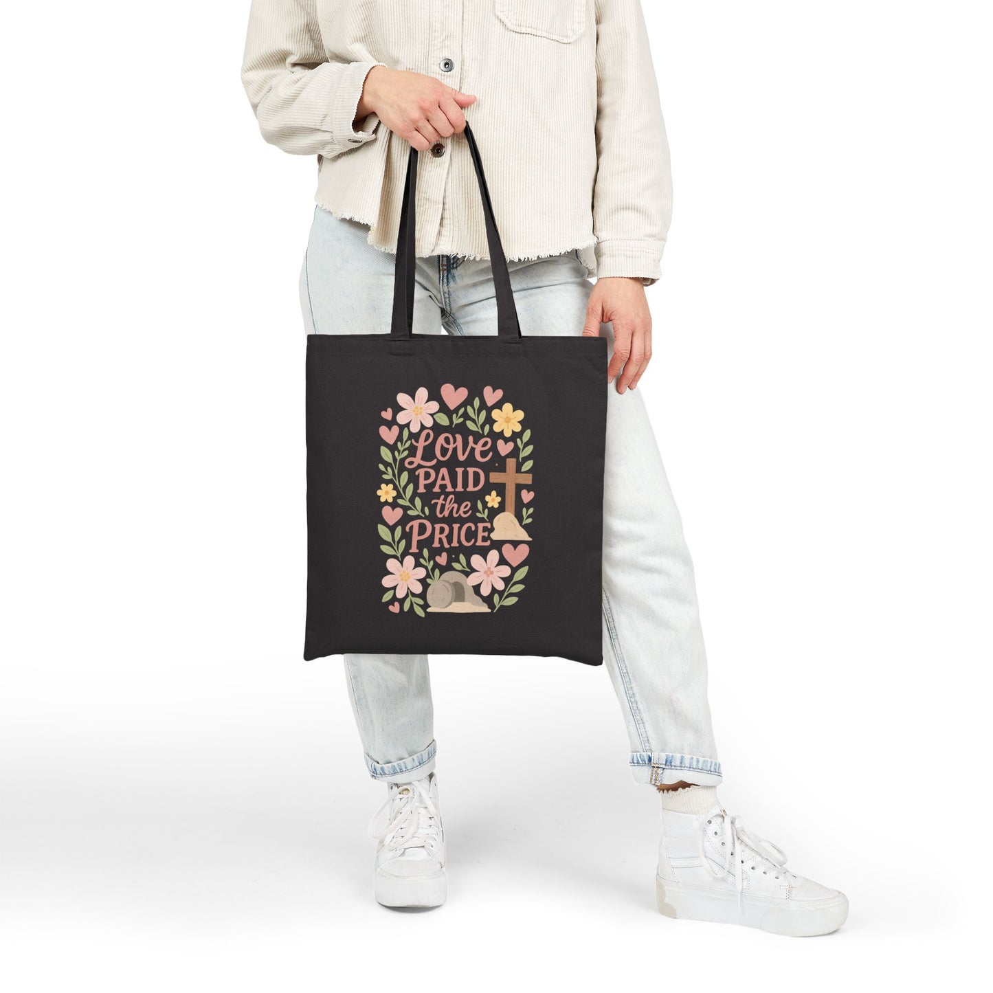 Love Paid the Price Cross Tote Bag