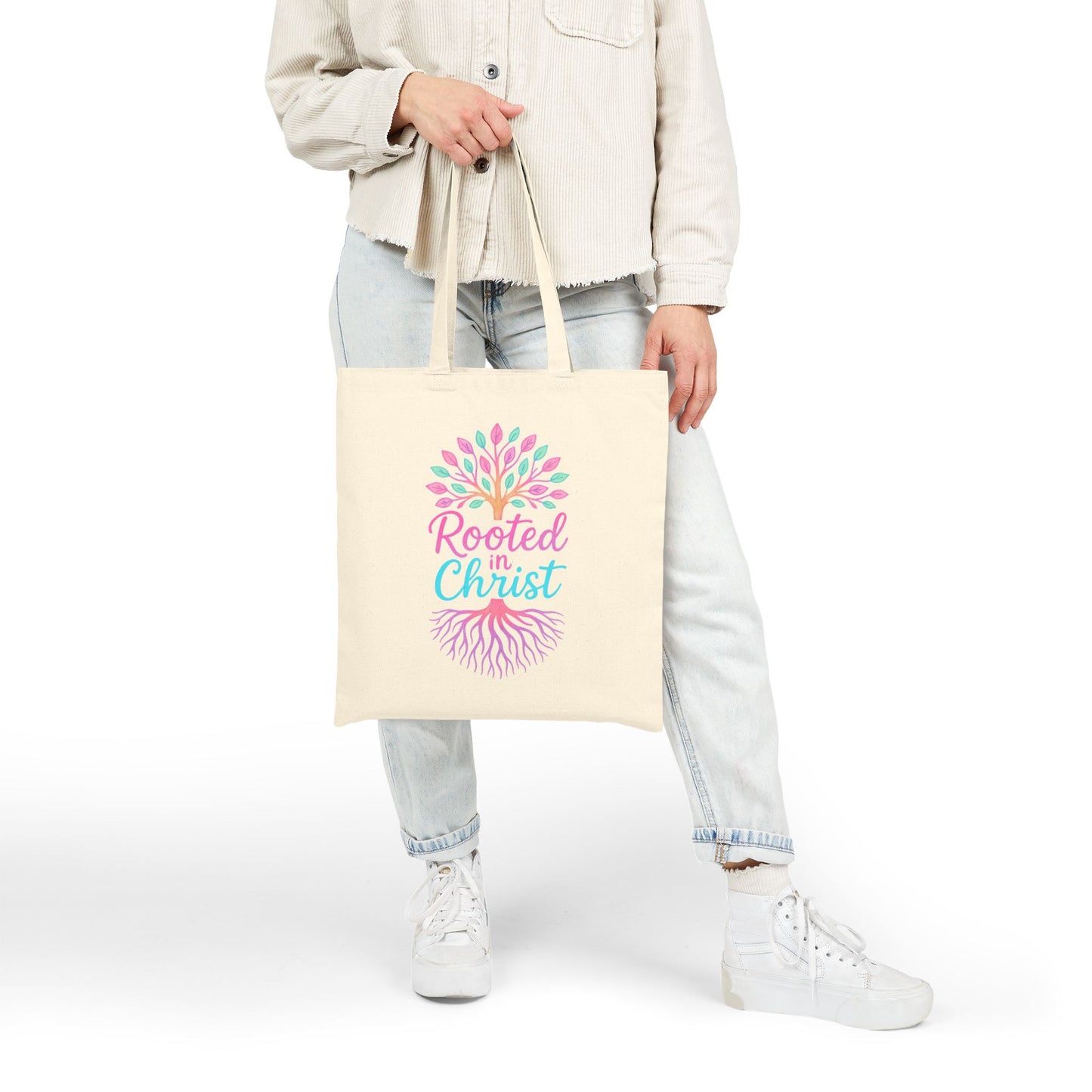 Rooted in Christ Tote Bag