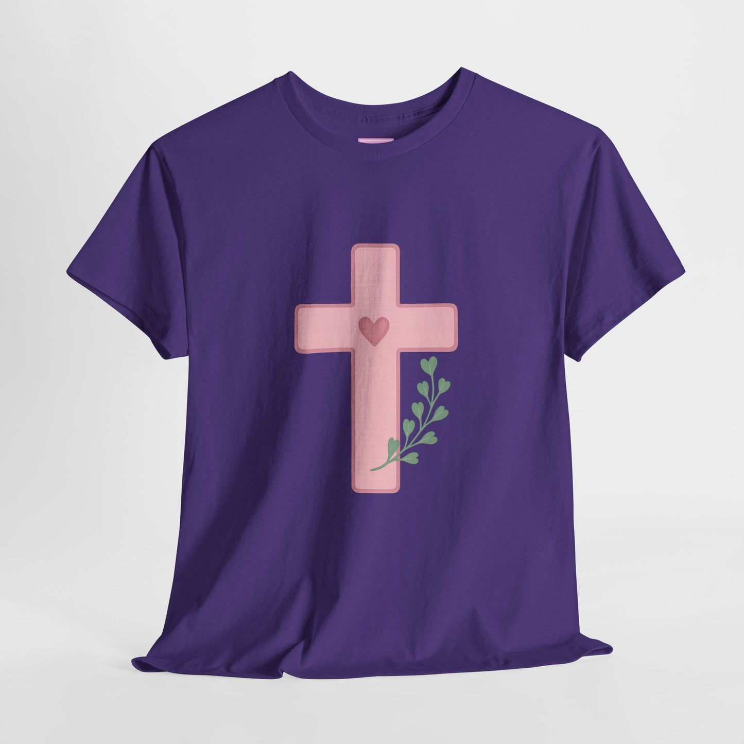 Cross Olive Branch Heart Tee