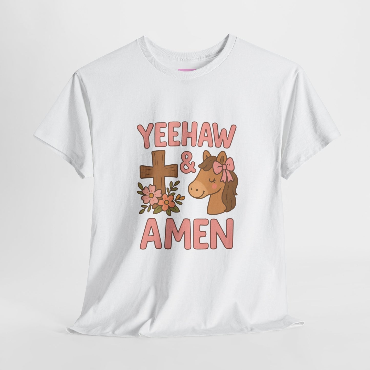 Yeehaw & Amen Horse Cross Tee