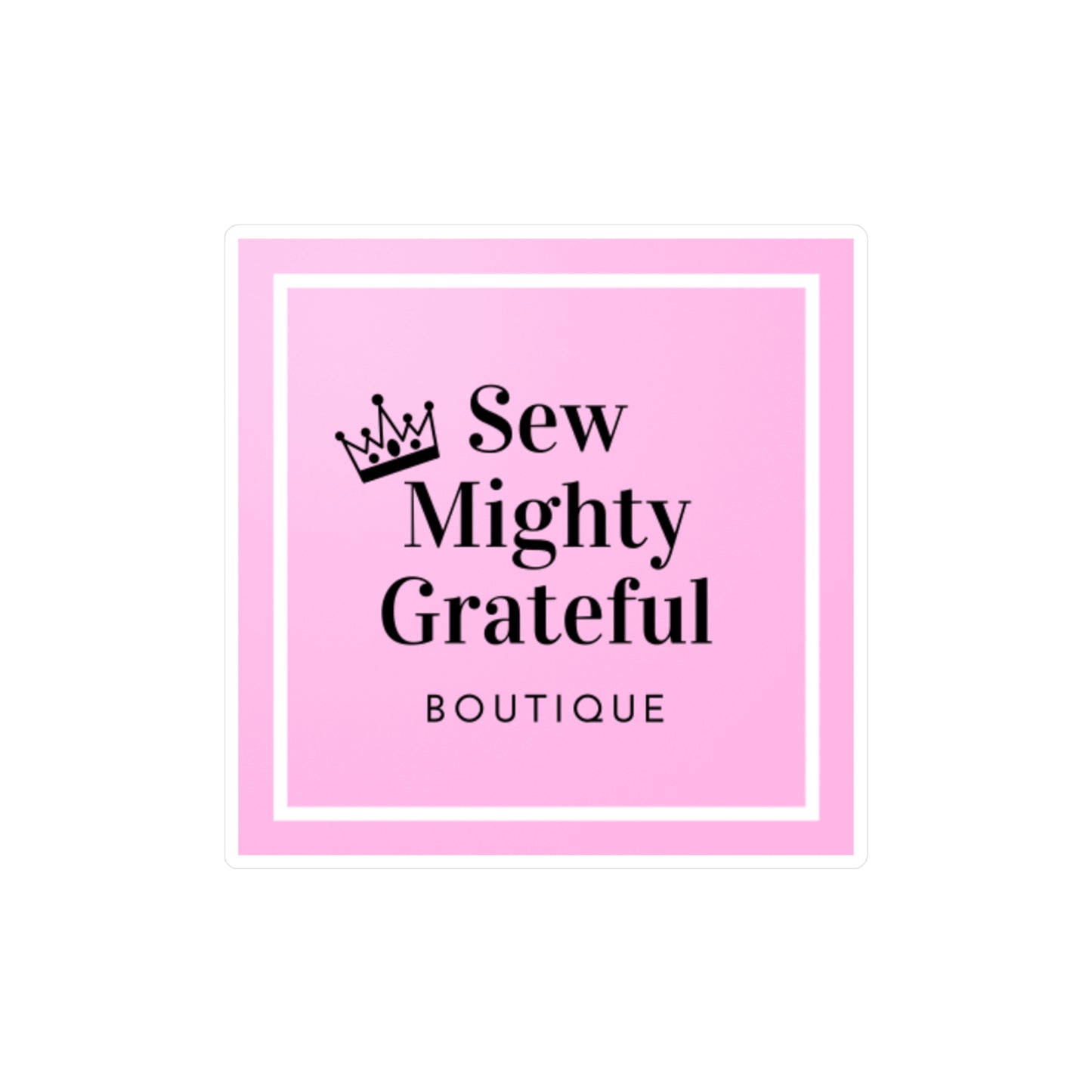 Sew Mighty Grateful Vinyl Decal