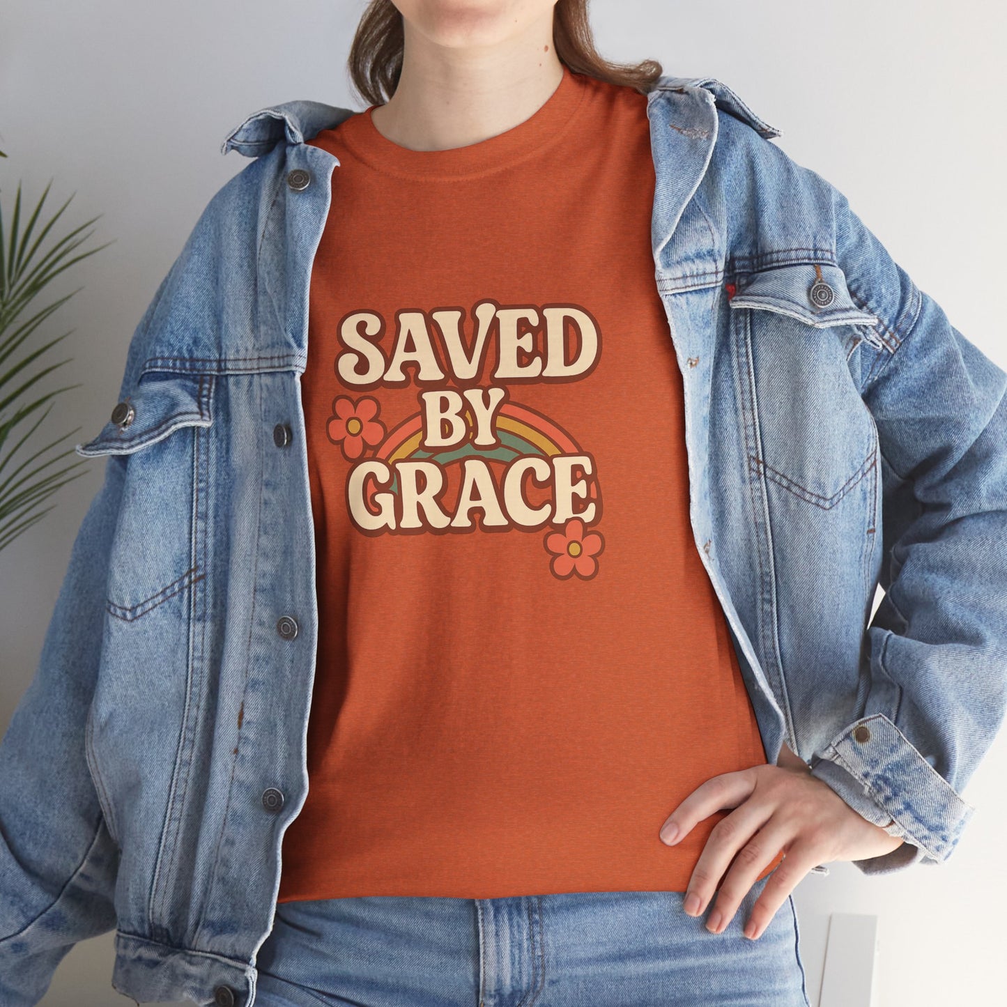 Saved By Grace Vintage Floral Tee