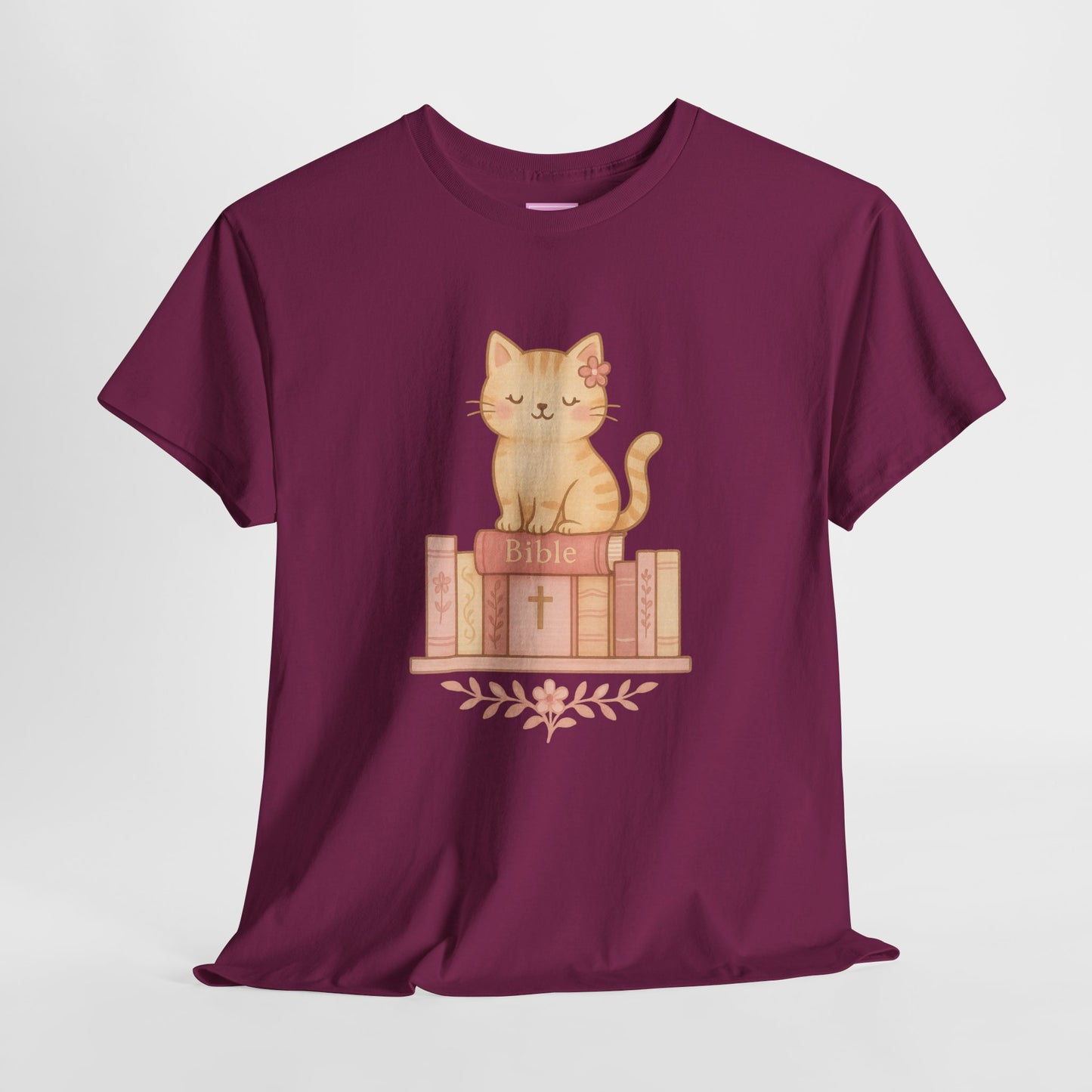 Cute Cat & Bible Lover Tee