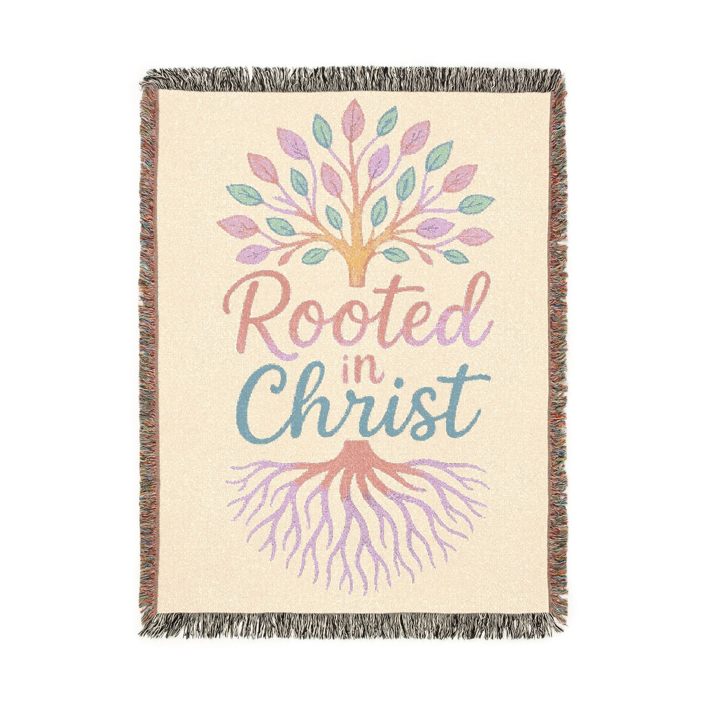Rooted in Christ Woven Blanket
