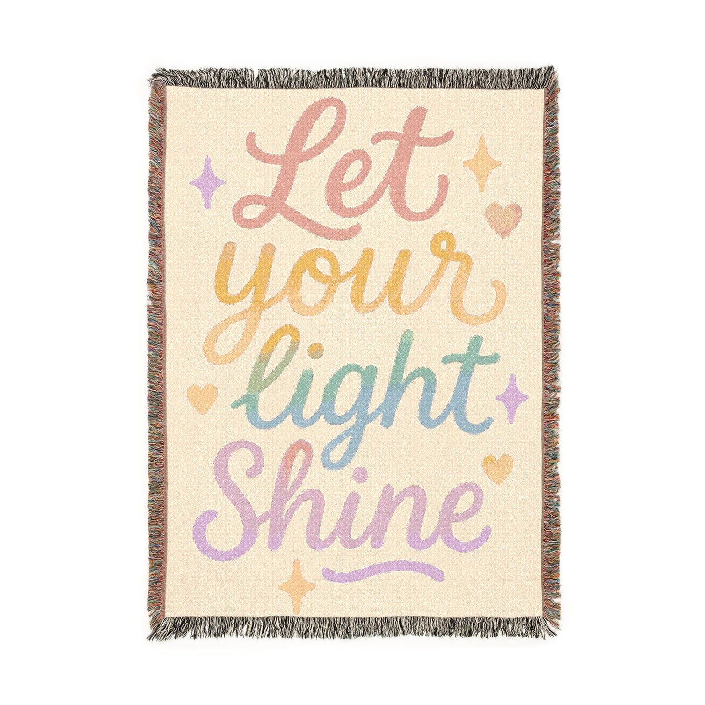 Let Your Light Shine Woven Blanket