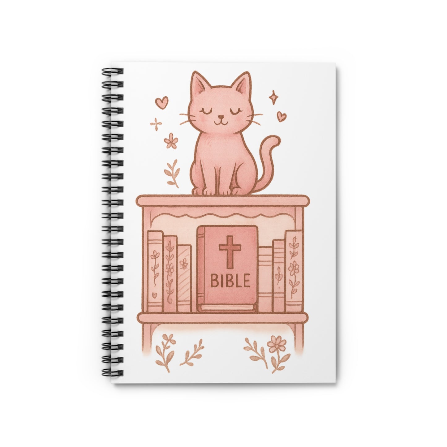 Cute Cat Bible Spiral Notebook