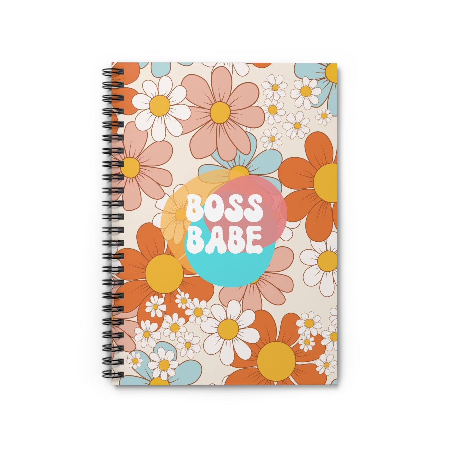 Groovy Boss Babe Spiral Notebook - Ruled Line