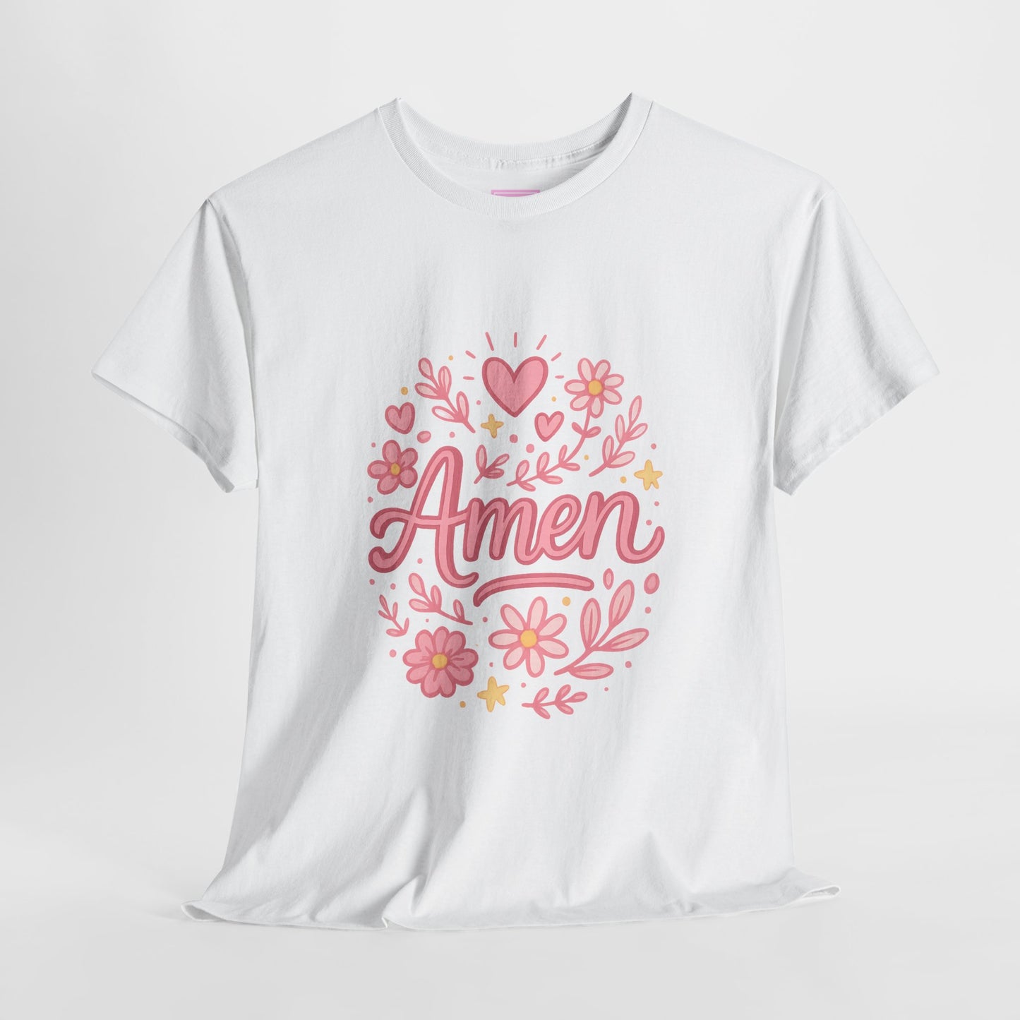 Amen Pink Floral Tee