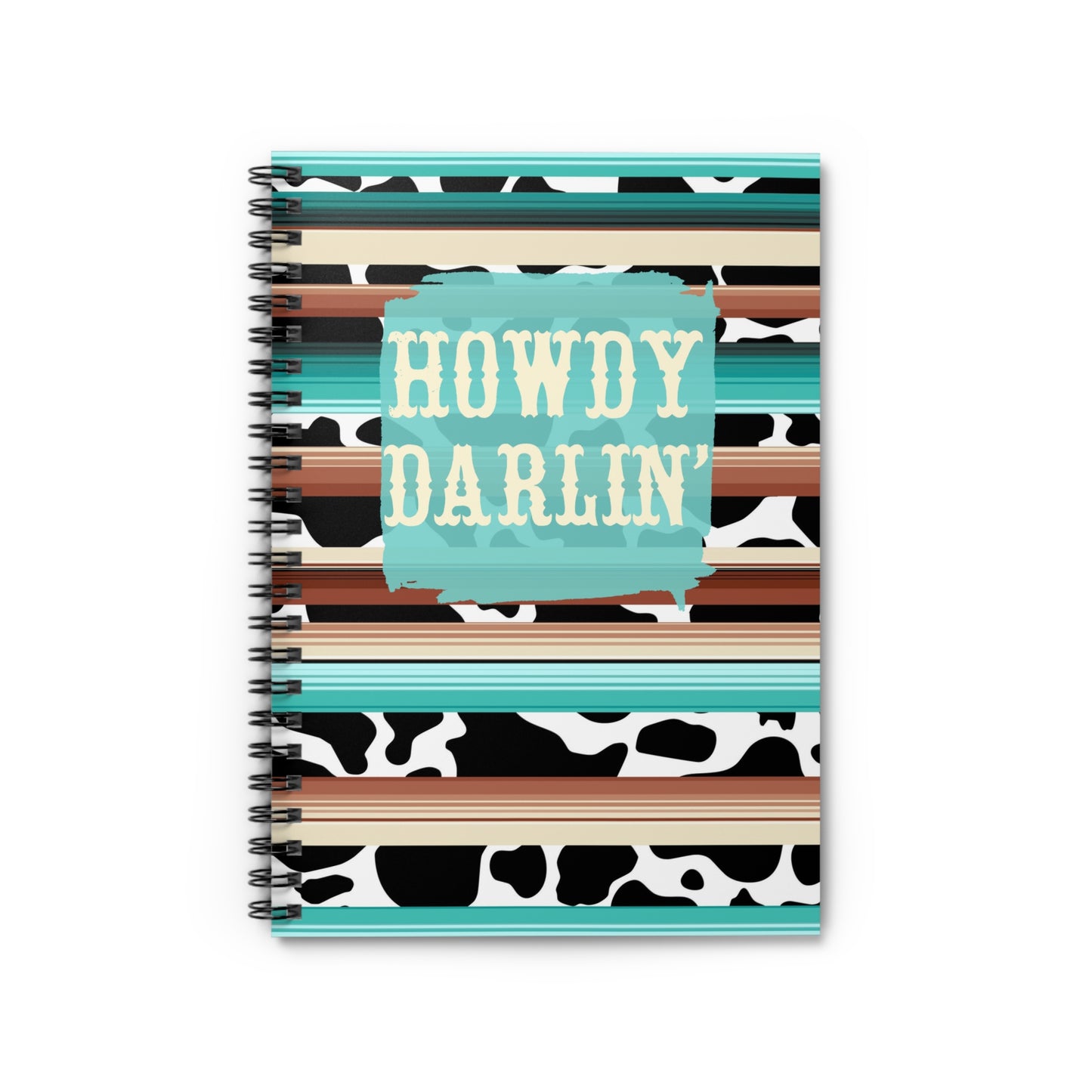 Western Howdy Darlin' Spiral Notebook - Ruled Line