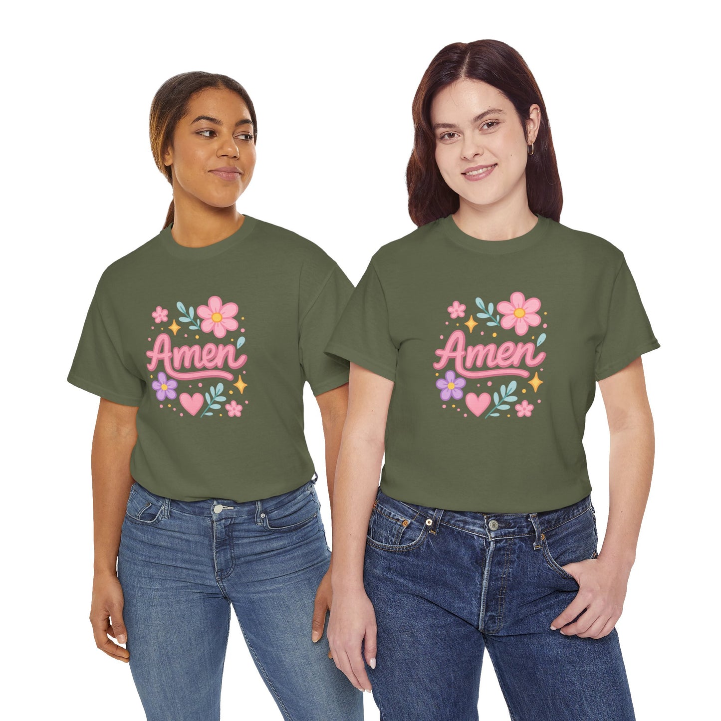 Amen Floral Star Tee