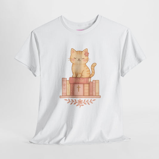 Cute Cat & Bible Lover Tee