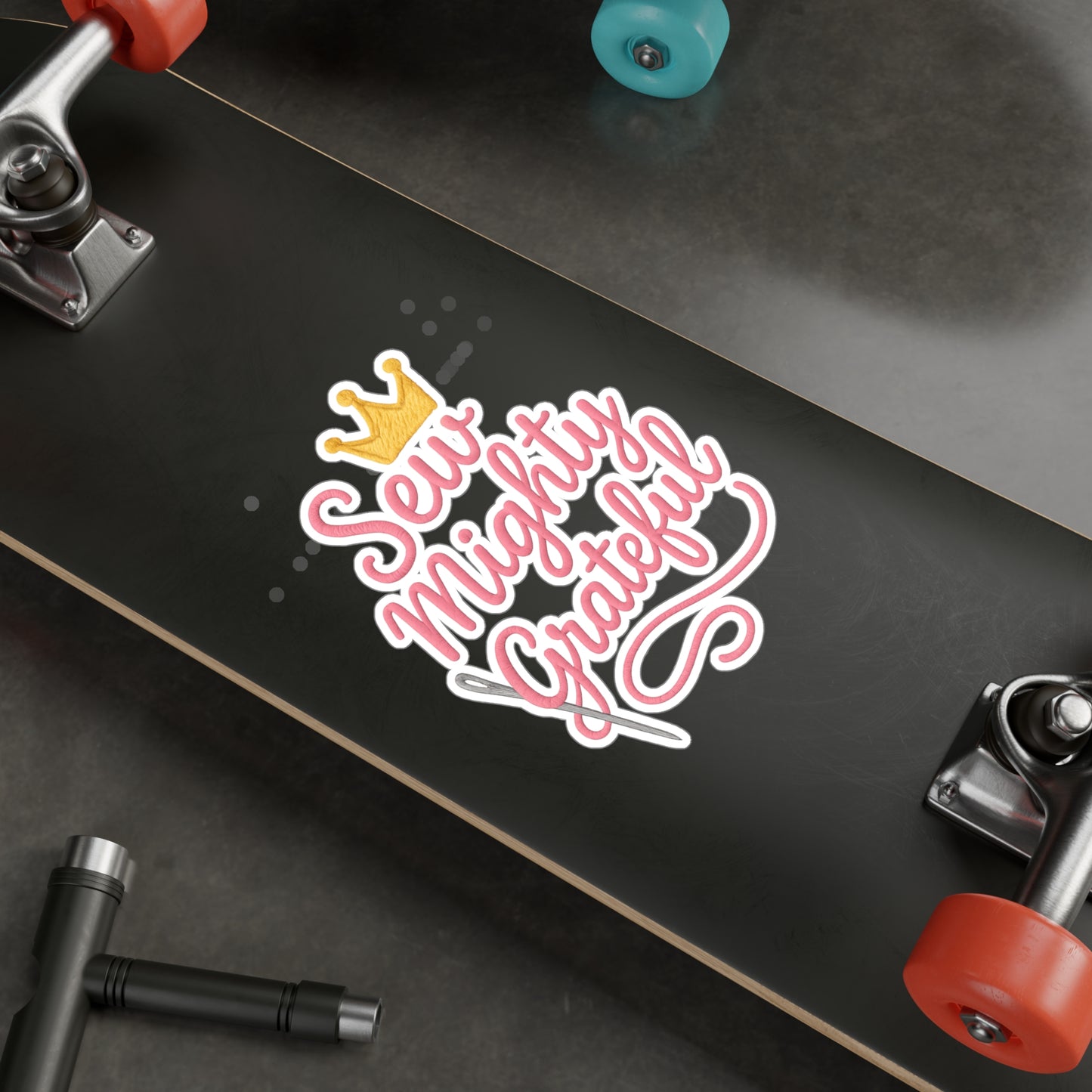 Sew Mighty Grateful 1 Vinyl Decal