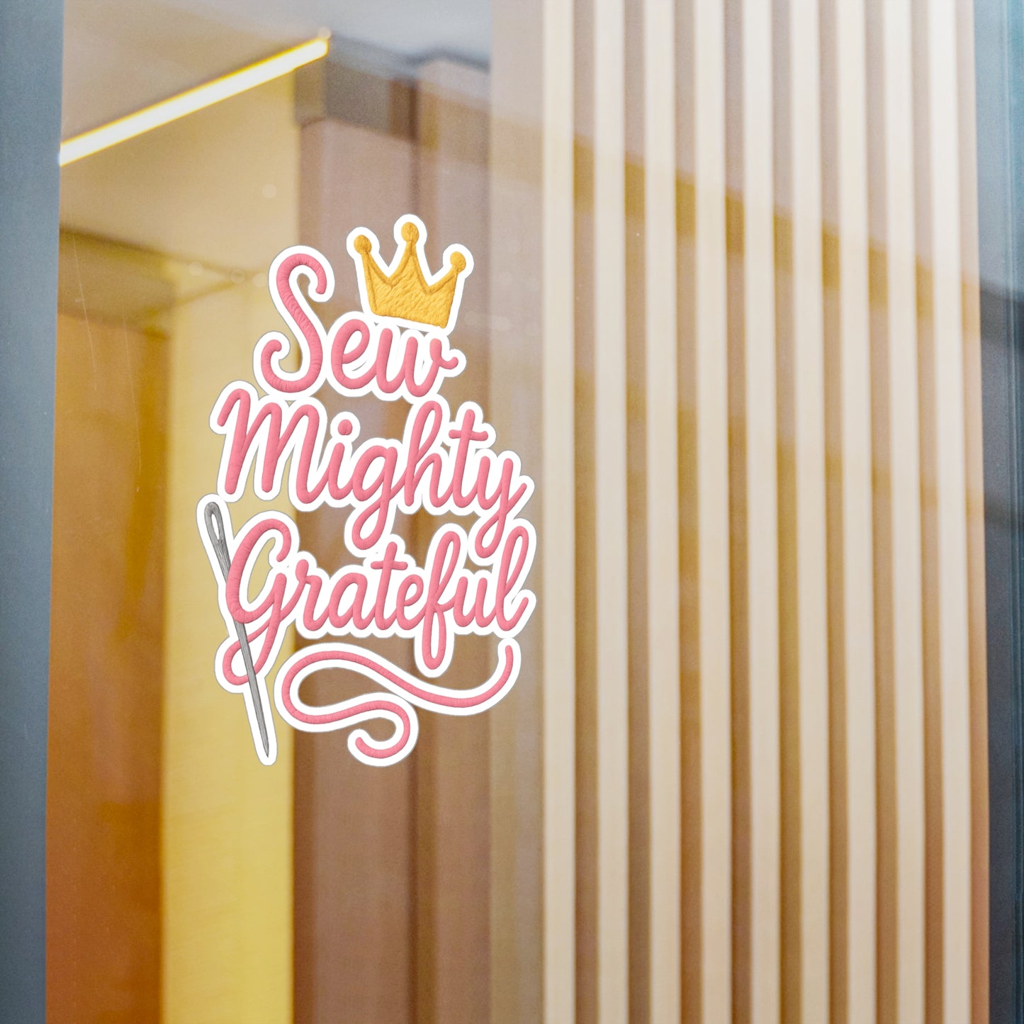 Sew Mighty Grateful 1 Vinyl Decal